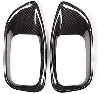 2Pcs Car Carbon Fiber Seat Aanpassing Knop Frame Cover Trim Auto Accessoires Voor Jaguar Xe/F-Tempo/Xfl/Xf