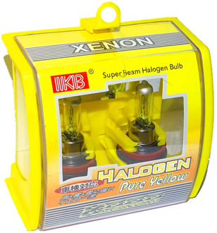 2Pcs Car HeadLight Bulbs H8 12V 100W 35W Auto Halogen Bulb Yellow 3000K Quartz Glass Car HeadLight XENON H8 Car Bulb Fog Lamp