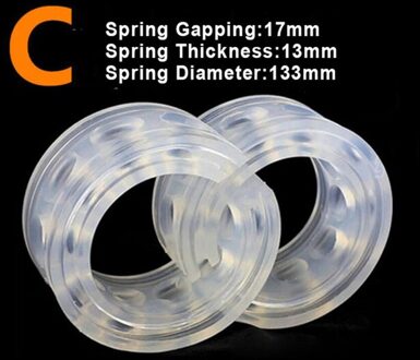 2Pcs Car Schokdemperveer Bumper Power Car Auto-Buffers A/B/C/D/E/F Type Springs Bumpers Kussen Auto Goederen Buffer C type