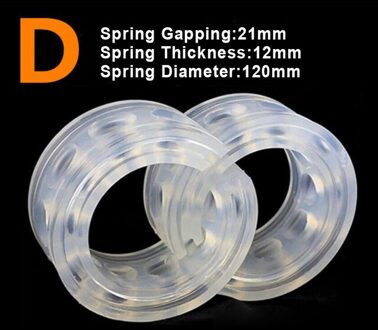 2Pcs Car Schokdemperveer Bumper Power Car Auto-Buffers A/B/C/D/E/F Type Springs Bumpers Kussen Auto Goederen Buffer D type