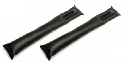 2Pcs Car Seat Pad Gap Fillers Holster Spacer Filler Padding Zwart