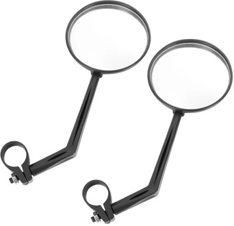 2PCS Convex Safety Rearview Mirror Car Mirror Put The Motorcycle Mountain Bike Bicycle Glass Side Mirrors for Easy Installation