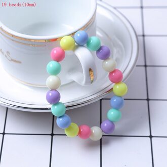2pcs Cute DIY Toys for Kids Children Wood Beads Charm Bracelets Cuff Wristband Kids Boys Girls Candy Color Bangle Bracelet Beads 1