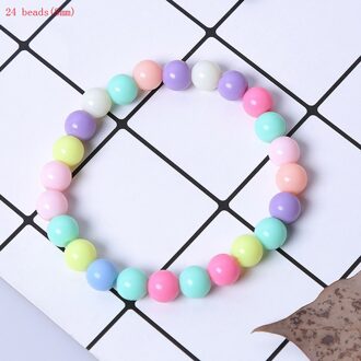 2pcs Cute DIY Toys for Kids Children Wood Beads Charm Bracelets Cuff Wristband Kids Boys Girls Candy Color Bangle Bracelet Beads 4