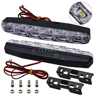 2Pcs DC12V Drl Dagrijverlichting Auto-Styling Fog Drl Daytime Lamp Voor Auto Accessoires