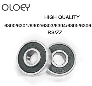 2Pcs Deep Groove Ball Bearing 6300 6301 6302 6303 6304 6305 6306 2RS ZZ Rubber Sealed Bearing Steel Miniature Bearing Metal