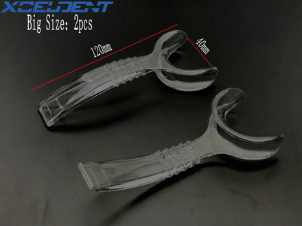 2pcs Dental Transparent Orthodontic Lip Cheek Retractor Mouth Opener Dentistry Instrument