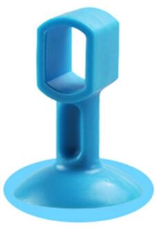 2Pcs Deurklink Crash Pad Rubber Deurknop Lock Bumper Guard Stopper Mute Demper Deur Fenders Anti Ongeval Muur beschermen blauw S