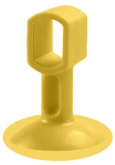 2Pcs Deurklink Crash Pad Rubber Deurknop Lock Bumper Guard Stopper Mute Demper Deur Fenders Anti Ongeval Muur beschermen geel S