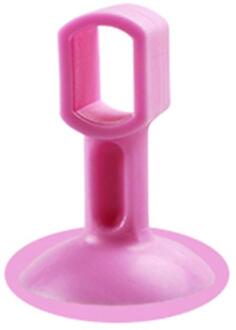 2Pcs Deurklink Crash Pad Rubber Deurknop Lock Bumper Guard Stopper Mute Demper Deur Fenders Anti Ongeval Muur beschermen roze S