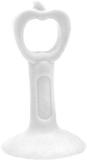 2Pcs Deurklink Crash Pad Rubber Deurknop Lock Bumper Guard Stopper Mute Demper Deur Fenders Anti Ongeval Muur beschermen wit L