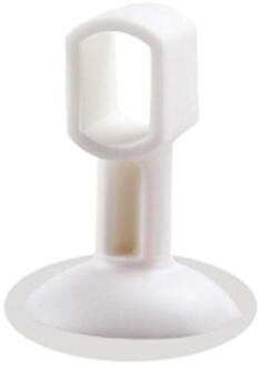 2Pcs Deurklink Crash Pad Rubber Deurknop Lock Bumper Guard Stopper Mute Demper Deur Fenders Anti Ongeval Muur beschermen wit S