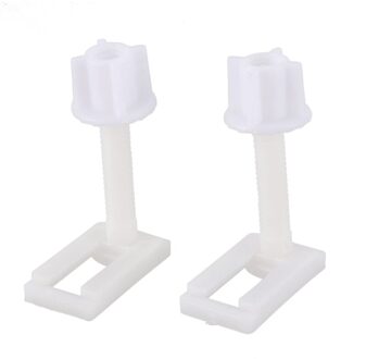 2pcs DIY Plastic Toiletbril Schroeven Bevestigingen Fit Toiletbrillen Scharnieren Reparatie Gereedschap Type & Size: 5 #4.4X2.4 Cm