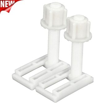 2Pcs Diy Plastic Toiletbril Schroeven Bevestigingen Fit Toiletbrillen Scharnieren Reparatie Gereedschap Type & Size:5 # 4.4X2.4Cm