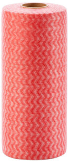 2Pcs Doekjes Niet-geweven Stof Lui Rags Nat En Droog Wasbare Wegwerp Schotel Papieren Handdoek Doek Voor keuken Huishouden Rood