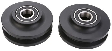 2PCS double bearing barn door pulley American sliding door pulley cabinet window pulley