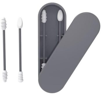 2Pcs Double-Ended Siliconen Spiraal Wattenstaafjes Oor Pick Lepel Herbruikbare Oor Wax Verwijderen Cleaner Oor Tool Multi-Functie Draagbare 01