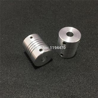 2pcs DR 4x8mm D18 L25 4mm tot 8mm Flexibele Koppeling CNC Stappenmotor Shaft koppeling 3D Printer Encoder Connector Aluminium