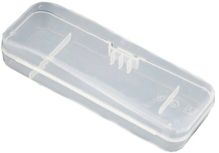 2Pcs Draagbare Universele Handvat Scheerapparaat Opbergdoos Volledige Transparante Scheerapparaat Opbergdoos Plastic Case Scheermes Doos