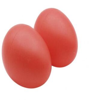 2Pcs Effen Kleur Baby Ei Muziek Shaker Zand Hamer Instrument Vroeg Leren Speelgoed Шейкер Музыкальный Rood