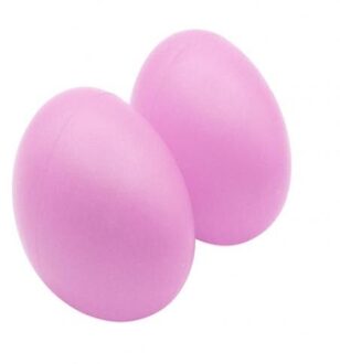 2Pcs Effen Kleur Baby Ei Muziek Shaker Zand Hamer Instrument Vroeg Leren Speelgoed Шейкер Музыкальный roze