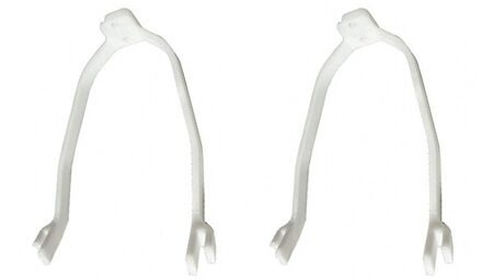2Pcs Elektrische Scooter Achter Spatbord Beugel Stijve Ondersteuning voor Xiaomi Mijia M365/M365 Pro Scooter Accessoires Onderdelen wit