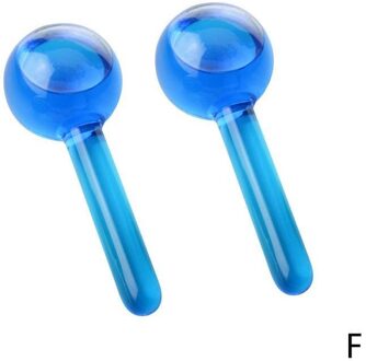 2Pcs Energie Massage Ijs Bal Rimpel Remover Schoonheid Cooling Bal Glas Globes Gezicht Bloedsomloop Crystal Ice Globes F