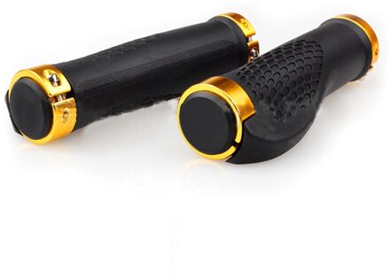2Pcs Ergonomische Mtb Road Fiets Grips Fietsen Skid-Proof Grips Anti-Skid Rubber Mountainbike Slot op Fietsstuur geel