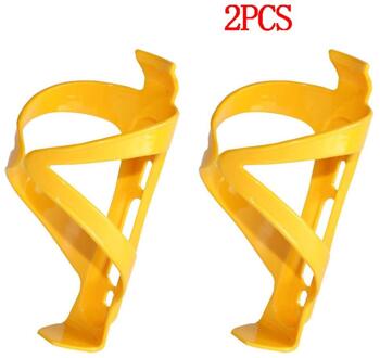 2Pcs Fiets Full Carbon Fibre Kleur Mountain Road Bike Water Bottle Holder Cages Mtb Carbon Matte Flessen houders geel