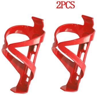 2Pcs Fiets Full Carbon Fibre Kleur Mountain Road Bike Water Bottle Holder Cages Mtb Carbon Matte Flessen houders Rood