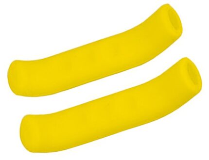 2Pcs Fiets Lever Cover Fiets Remhendel Grips Protectors Mouwen Siliconen Gel Cover Voor Mtb Weg Mountainbike accessoires geel
