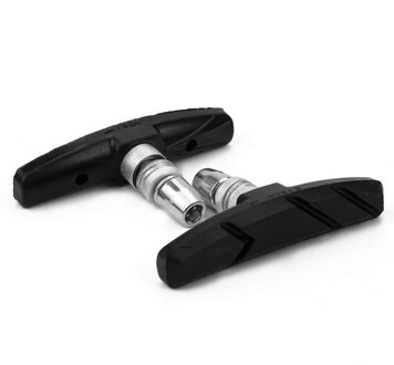 2Pcs Fiets Mountain Rem V-Remblokken Met Modder Trog Stille Fiets Remblokken Racefiets Remblokken rubber Vervangbare zwart
