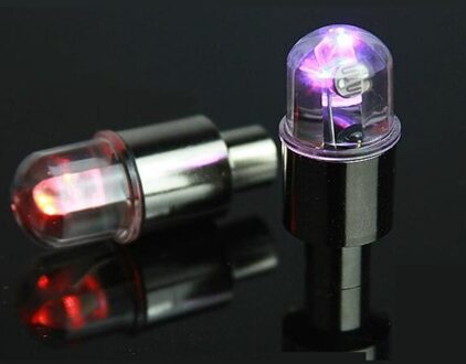 2Pcs Fiets Tire Valve Cap Led Knipperlicht Weg Mountainbike Fietsen Tyre Wheel Licht Led Neon Lamp Cover wiel Accessoires