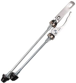 2Pcs Fiets Wielnaaf Spiesjes Voor Achter Bike Cycling Wiel Spiesjes Quick Release Voor Mtb Mountain Road Bike Front bolt Lever zilver