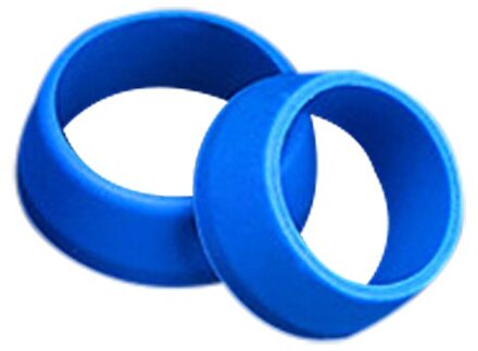 2Pcs Fiets Zadelpen Rubber Ring Stofkap Fietsen Siliconen Waterdichte Mountainbike Zadelpen Beschermende Ringen Voor Mtb Fietsen blauw / 25-30mm