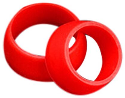 2Pcs Fiets Zadelpen Rubber Ring Stofkap Fietsen Siliconen Waterdichte Mountainbike Zadelpen Beschermende Ringen Voor Mtb Fietsen rood / 25-30mm