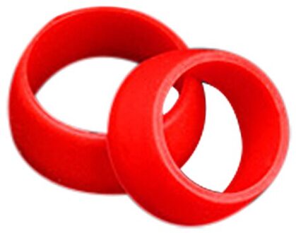 2Pcs Fiets Zadelpen Rubber Ring Stofkap Fietsen Siliconen Waterdichte Mountainbike Zadelpen Beschermende Ringen Voor Mtb Fietsen rood / 30-35mm