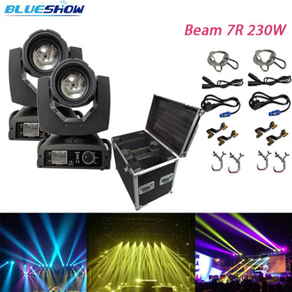 2pcs/flight case,Touch Screen Lyre Sharpy Beam 230 Beam 7R Moving Head Light with Flight Case Package for Disco Nightclub
