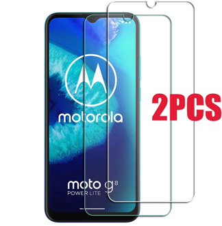 2PCS For Motorola Moto G8 Power Lite Glass Screen Protective Tempered Glass ON Moto e6s G7 Play plus E 2020 Protector Cover Film