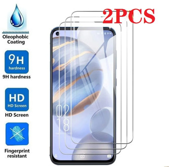 2PCS FOR Oukitel C21 Tempered Glass Protective FOR Oukitel C21 6.4" Screen Protector Glass Film phone Cover