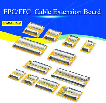 2PCS FPC FFC Flexible Flat Cable Extension Board 0.5MM/1.0MM Pitch 6 8 10 12 14 20 30 40 50 PIN Connector