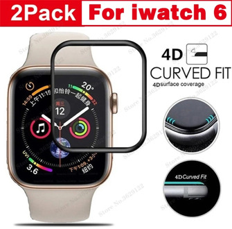 2pcs Full Case for Apple Watch SE 44mm Band cover Series 6 5 4 3 2 1 Screen Protector For iwatch 6 40mm 44mm watch3 38mm 42mm