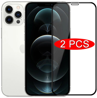 2PCS Full Cover Tempered Glass For iPhone 12 Pro 11 Pro Max Mini Screen Protector For iPhone X XS XR 7 8 6 6S Plus Curved Glass