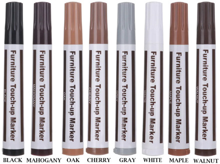 2pcs Furniture Repair Kit Patch Paint Pen Markers Filler Sticks Furniture Scratch Fix Wax Restore Wood Floor Tools