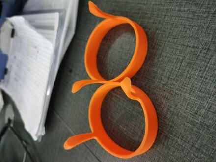 2Pcs Gebakken Ei Omelet Ontbijt Mallen Food Grade Siliconen Ei Ring Pannenkoek Bakken Gereedschap Diy Ei Koekenpan Keuken Gereedschap oranje