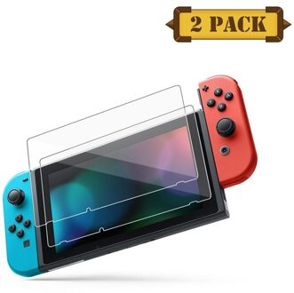 2Pcs Gehard Glas Full Hd Scherm Beschermende Film Oppervlak Guard Voor Nintend Schakelaar Ns Console Protector Cover Skin Accessoires