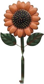 2Pcs Geschilderd Vlinder Deur Teken Hanger Smeedijzeren Glas Bloem Doorplate Ornamenten Hek Muur Opknoping Decoratie Tuin Thuis