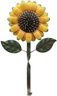 2Pcs Geschilderd Vlinder Deur Teken Hanger Smeedijzeren Glas Bloem Doorplate Ornamenten Hek Muur Opknoping Decoratie Tuin Thuis