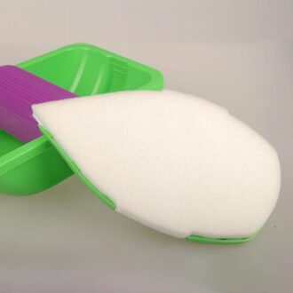 2Pcs Geschuimd Hars Spons Voor Huishoudelijke Schilderij Borstel Decoratieve Tool Home Roller Kwast Voor Muur