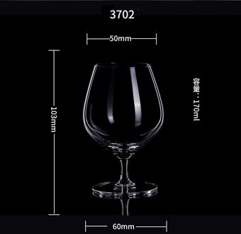 2Pcs Glas Buitenlandse Wijn Whiskey Glas Bar Restaurant Huishoudelijke Cognacglas 2stk 170ML